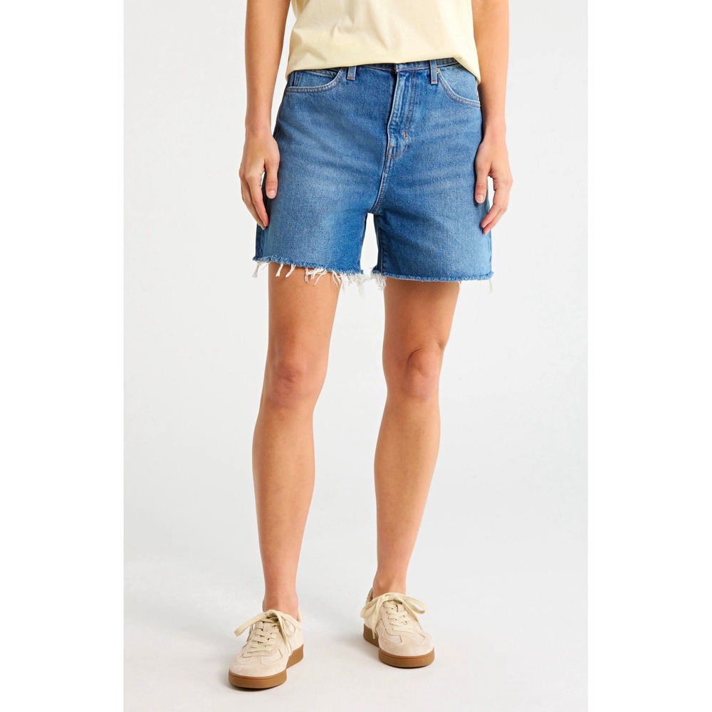 FRAME NWT The Easy Fray Hem Denim Shorts Size 27 Maraud Msrp $198